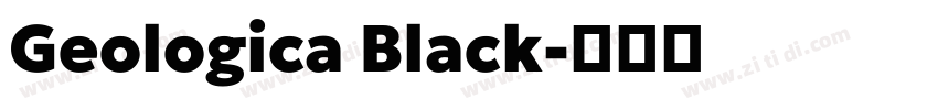 Geologica Black字体转换
